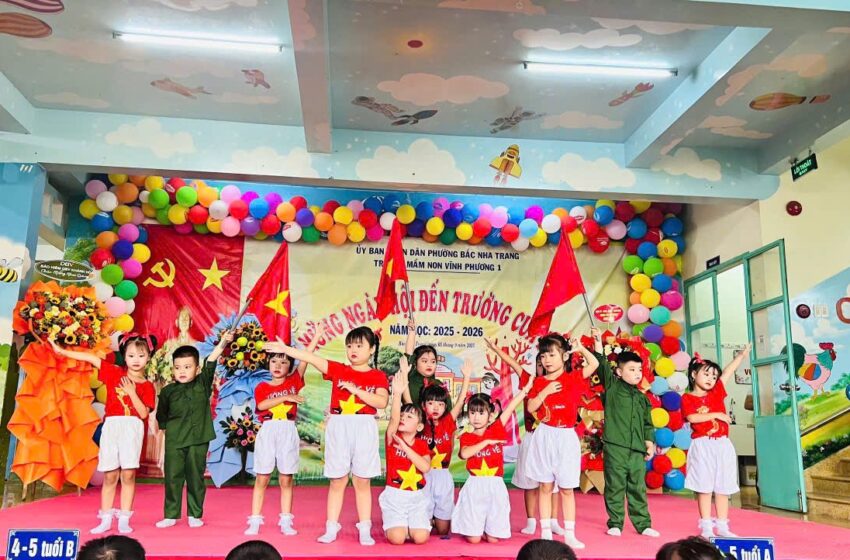  TRƯỜNG MN VĨNH PHƯƠNG 1 TỔ CHỨC NGÀY HỘI ĐẾN TRƯỜNG CỦA BÉ NĂM HỌC 2025 – 2026